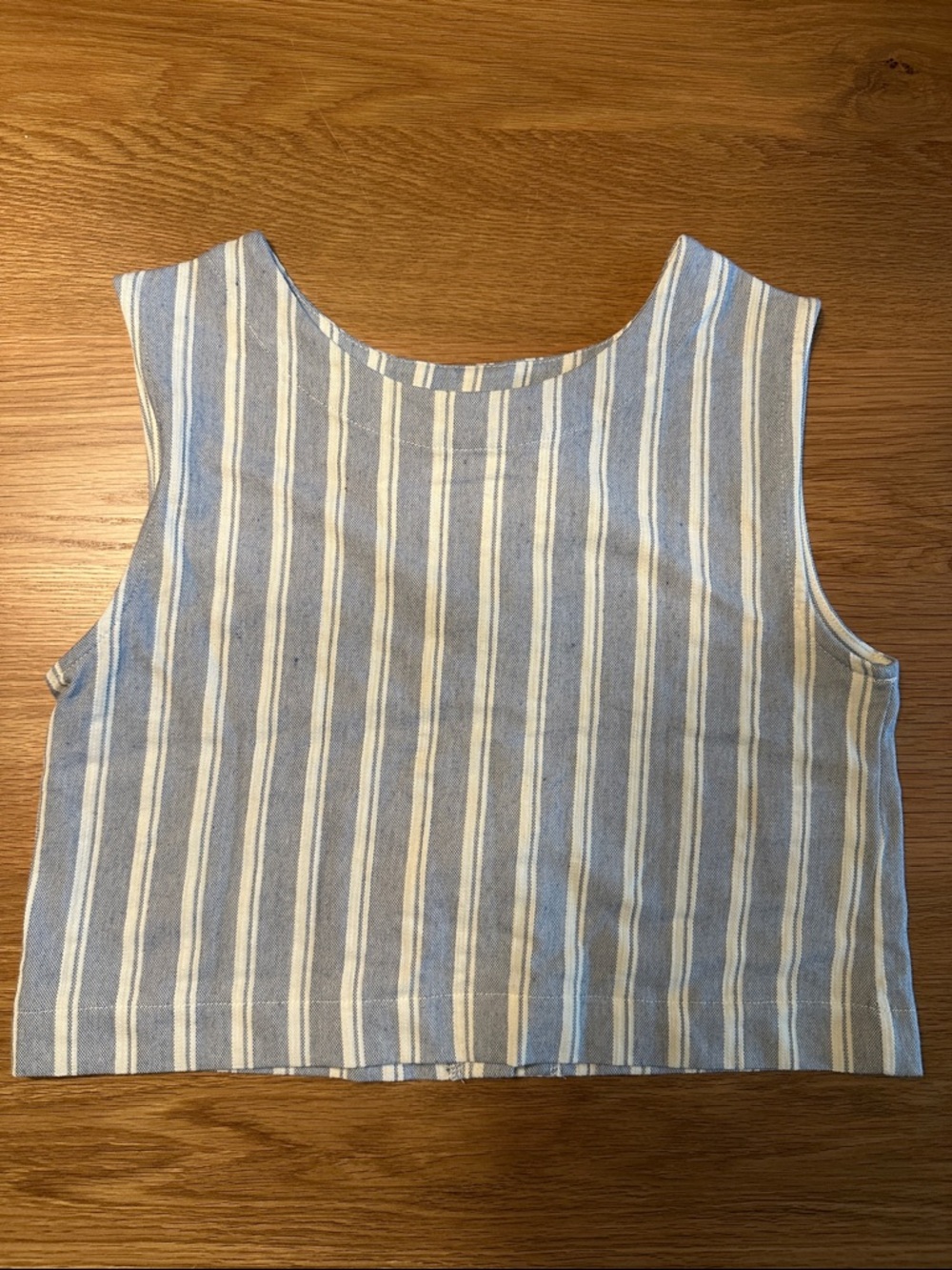 Zara girls Striped Sleeveless Crop Top - Blue & White BNWT